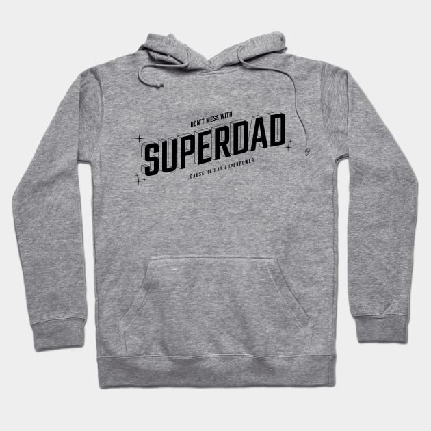 Superdad Retro Super Dad Father's Day Hoodie by Fitastic